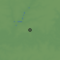 Shaded relief of the 60 km around Duta Bulu, drawn from the GMTED2010 grid