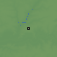 Shaded relief of the 60 km around Jeriko, drawn from the GMTED2010 grid