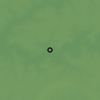 Shaded relief of the 60 km around Banni, drawn from the GMTED2010 grid