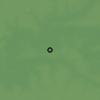 Shaded relief of the 60 km around Bantanto, drawn from the GMTED2010 grid