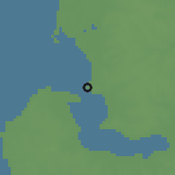 Shaded relief of the 60 km around Barra, drawn from the GMTED2010 grid