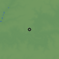 Shaded relief of the 60 km around Pallen, drawn from the GMTED2010 grid