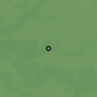 Shaded relief of the 59 km around Sanda, drawn from the GMTED2010 grid
