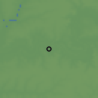 Shaded relief of the 60 km around Sankwia, drawn from the GMTED2010 grid