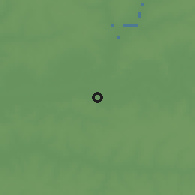 Shaded relief of the 60 km around Tendaba, drawn from the GMTED2010 grid