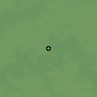 Shaded relief of the 60 km around Brifu, drawn from the GMTED2010 grid