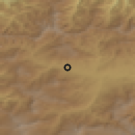 Shaded relief of the 53 km around Adigeni, drawn from the GMTED2010 grid