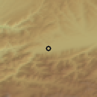 Shaded relief of the 53 km around Khashuri, drawn from the GMTED2010 grid