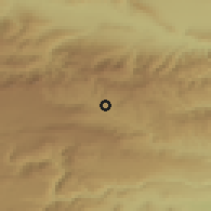Shaded relief of the 53 km around Manglisi, drawn from the GMTED2010 grid