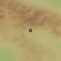 Shaded relief of the 53 km around Sagarejo, drawn from the GMTED2010 grid