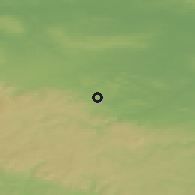 Shaded relief of the 49 km around Blankenburg, drawn from the GMTED2010 grid