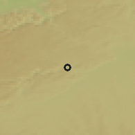 Shaded relief of the 50 km around Blaustein, drawn from the GMTED2010 grid