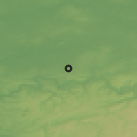 Shaded relief of the 49 km around Bochum, drawn from the GMTED2010 grid