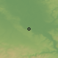 Shaded relief of the 49 km around Bornheim, drawn from the GMTED2010 grid