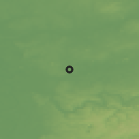 Shaded relief of the 49 km around Bottrop, drawn from the GMTED2010 grid