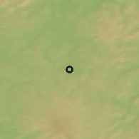 Shaded relief of the 49 km around Alsfeld, drawn from the GMTED2010 grid
