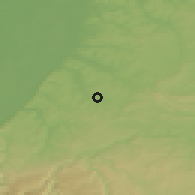 Shaded relief of the 50 km around Bretten, drawn from the GMTED2010 grid