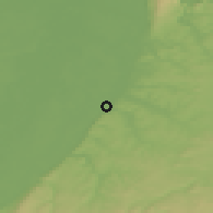 Shaded relief of the 50 km around Bruchsal, drawn from the GMTED2010 grid