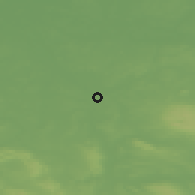 Shaded relief of the 49 km around Brunswick, drawn from the GMTED2010 grid