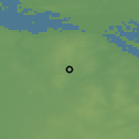Shaded relief of the 48 km around Buchholz, drawn from the GMTED2010 grid