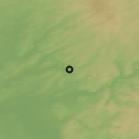 Shaded relief of the 49 km around Büdingen, drawn from the GMTED2010 grid