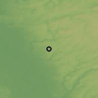 Shaded relief of the 49 km around Burscheid, drawn from the GMTED2010 grid