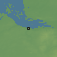 Shaded relief of the 48 km around Buxtehude, drawn from the GMTED2010 grid