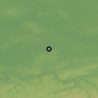 Shaded relief of the 49 km around Castrop-Rauxel, drawn from the GMTED2010 grid
