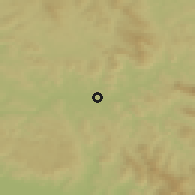 Shaded relief of the 50 km around Cham, drawn from the GMTED2010 grid