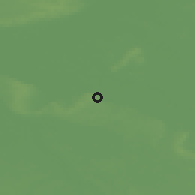 Shaded relief of the 49 km around Cleves, drawn from the GMTED2010 grid