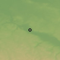 Shaded relief of the 49 km around Coswig, drawn from the GMTED2010 grid