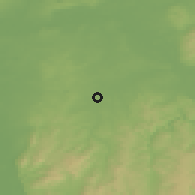 Shaded relief of the 50 km around Dieburg, drawn from the GMTED2010 grid