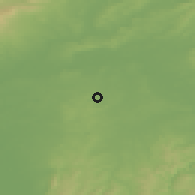 Shaded relief of the 50 km around Dietzenbach, drawn from the GMTED2010 grid