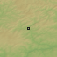 Shaded relief of the 49 km around Dillenburg, drawn from the GMTED2010 grid