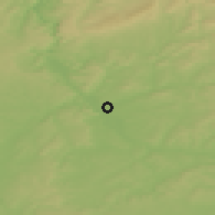 Shaded relief of the 50 km around Dillingen, drawn from the GMTED2010 grid