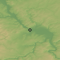 Shaded relief of the 49 km around Andernach, drawn from the GMTED2010 grid