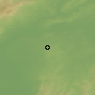 Shaded relief of the 50 km around Dreieich, drawn from the GMTED2010 grid
