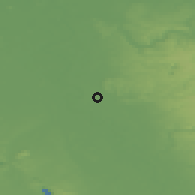 Shaded relief of the 49 km around Düsseldorf, drawn from the GMTED2010 grid