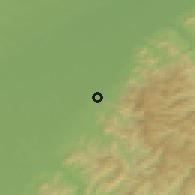 Shaded relief of the 50 km around Achern, drawn from the GMTED2010 grid