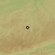 Shaded relief of the 49 km around Annaberg-Buchholz, drawn from the GMTED2010 grid