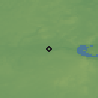 Shaded relief of the 48 km around Eberswalde, drawn from the GMTED2010 grid