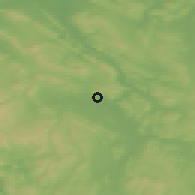 Shaded relief of the 49 km around Einbeck, drawn from the GMTED2010 grid
