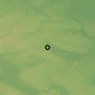 Shaded relief of the 49 km around Eisleben, drawn from the GMTED2010 grid
