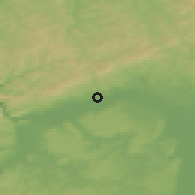 Shaded relief of the 50 km around Eltville, drawn from the GMTED2010 grid