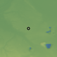 Shaded relief of the 49 km around Erkelenz, drawn from the GMTED2010 grid