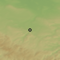 Shaded relief of the 49 km around Arnstadt, drawn from the GMTED2010 grid