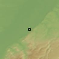 Shaded relief of the 50 km around Ettlingen, drawn from the GMTED2010 grid