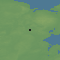 Shaded relief of the 48 km around Eutin, drawn from the GMTED2010 grid