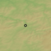 Shaded relief of the 49 km around Finnentrop, drawn from the GMTED2010 grid