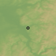 Shaded relief of the 50 km around Aschaffenburg, drawn from the GMTED2010 grid